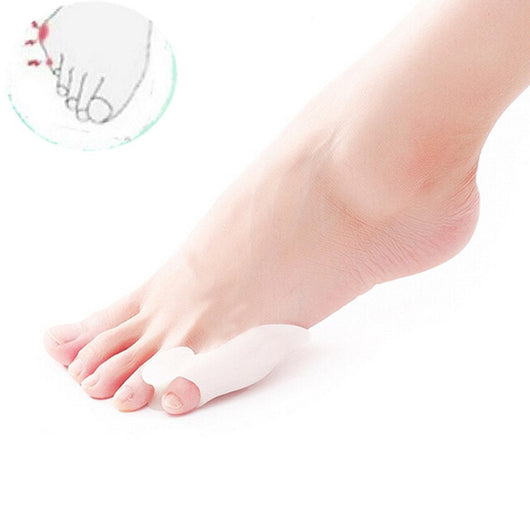 Corrector de Dedos de Silicona para Juanetes y Desviación de Dedo Pequeño