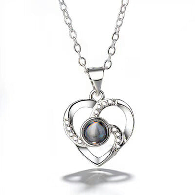 Collar Romántico con Proyección de Foto a Color en Plata S925 - Image 5