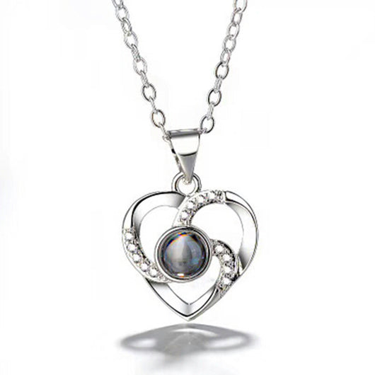 Collar Romántico con Proyección de Foto a Color en Plata S925 - Image 25