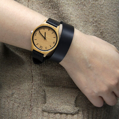 Reloj de Bambú Retro para Mujer - Diseño Natural y Sostenible - Image 4