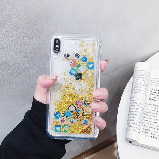 Funda Móvil Apple Copos de Nieve Arena Navidad - Image 17