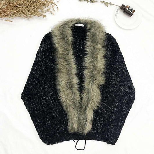 Cardigan con Cuello y Mangas Murciélago - Image 8