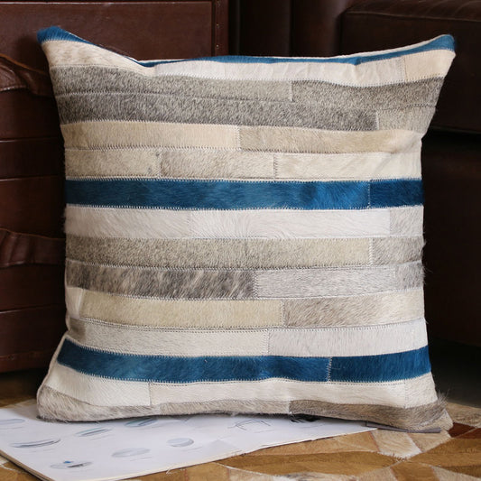 Almohada de Cuero Genuino con Costura Artesanal - Image 2