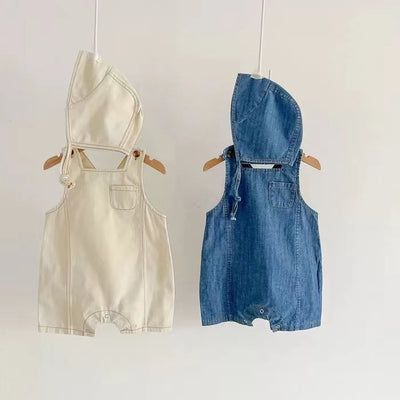Overol Denim para Bebé con Tirantes - Chaleco Casual sin Mangas - Image 9