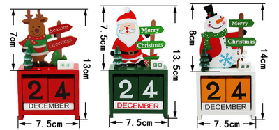 Adornos Navideños de Madera con Calendario - Image 12