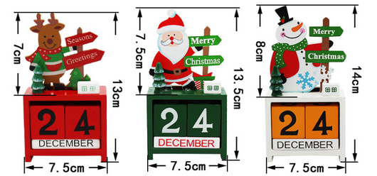 Adornos Navideños de Madera con Calendario - Image 12