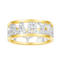 Sterling Silver crystal diamond couple ring BABY LOVE 5th