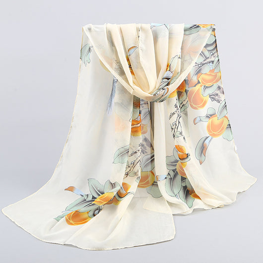 Pañuelo Largo Magpie Primula Lady en Chifón Elegante - Image 6