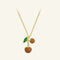 Colar Feminino com Pingente de Cereja Fashion Temperamento Colar de Cereja