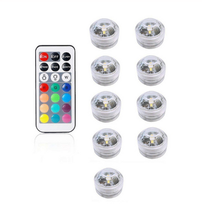 Luz LED Sumergible con Control Remoto - 5 Colores Ajustables - Image 15
