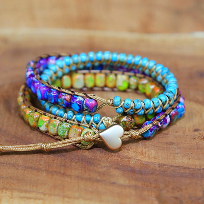 Pulsera Multicapa Retro Imperial de Pino para Hombre y Mujer - Image 7