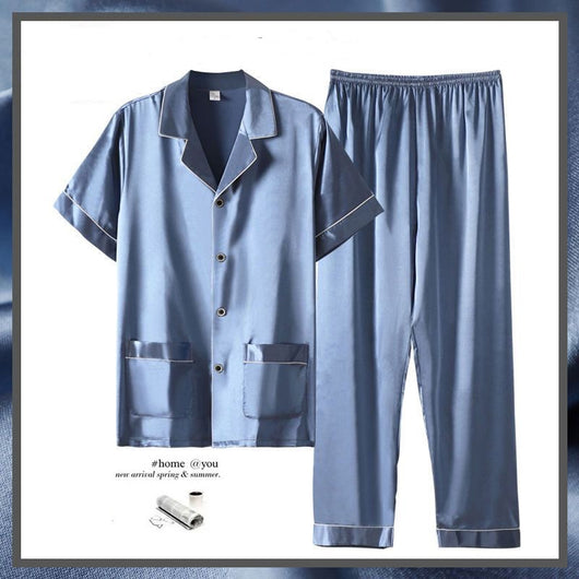 Pijama Corto Ligero para Hombre - Conjunto Cómodo de Verano - Image 4