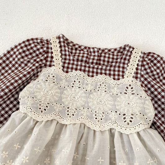 Enterizo Elegante para Bebé Niña con Encaje y Falda Triangular - Image 17