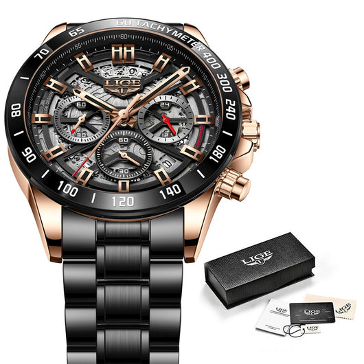 Reloj Multifuncional de Cuarzo Hueco con Diseño Innovador y Resistencia al Agua - Image 12