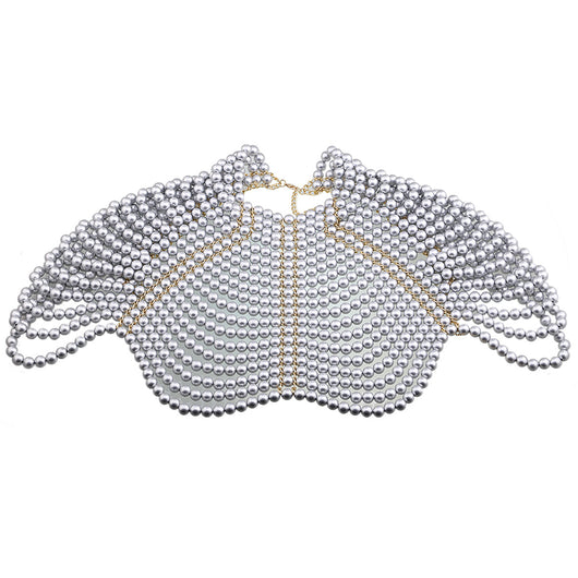 Cadena Corporal de Perlas Estilo Chal para Mujer - Image 8