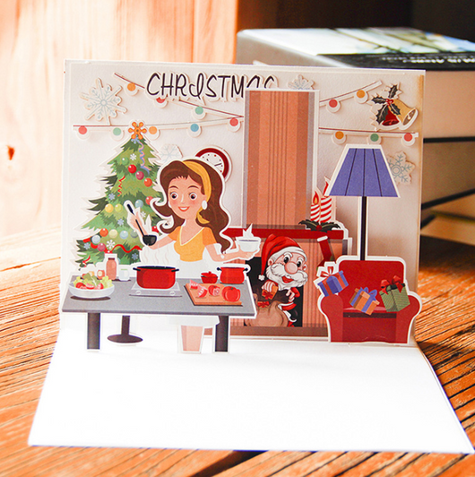 Tarjetas Navideñas 3D Estéreo Mayoreo - Saludos Creativos Hechos a Mano - Image 9