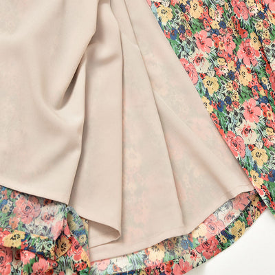 Falda Floral Francesa de Cintura Alta con Abertura Lateral para Mujer - Image 19