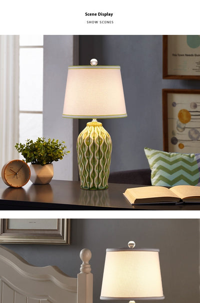 Lámpara de Mesa Estilo Europeo para Dormitorio - Luz Cálida y Elegante - Image 12