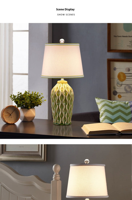 Lámpara de Mesa Estilo Europeo para Dormitorio - Luz Cálida y Elegante - Image 12