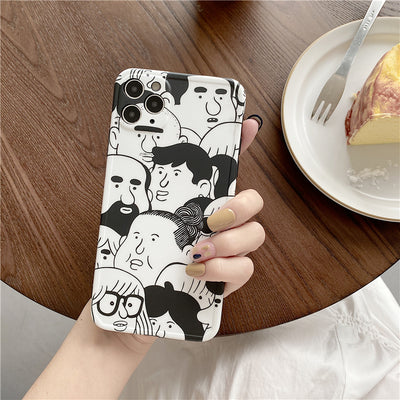 Funda para celular con ilustración en blanco y negro - Image 7