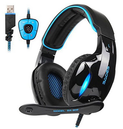 Auriculares Gaming SADES SA 902 Hero Alliance - USB con Luz LED - Image 4