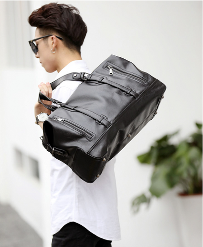 Bolso de Viaje de Cuero para Hombre - Maletín Multifuncional de Gran Capacidad - Image 10