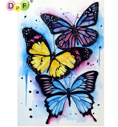 Cuadro de Diamantes 5D Mariposa - Kit Completo de Bordado de Mosaico