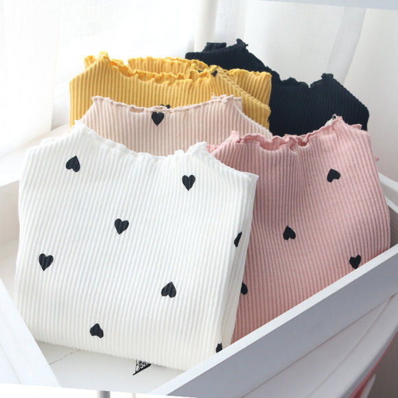 Camiseta Infantil de Manga Larga Love - Prenda Base Versátil