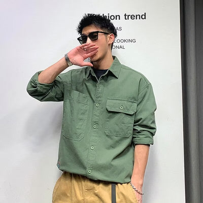 Camisa Chaqueta Suelta Talla Grande Manga Larga para Otoño - Image 2