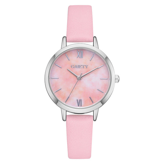 Reloj de Cuero Marmolado GAIETY - Diseño Minimalista y Adorable - Image 7