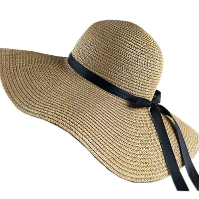 Sombrero de Playa Plegable con Lazo para Mujer - Protección Solar Verano - Image 13