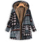 Chaqueta Casual Cálida con Estampado