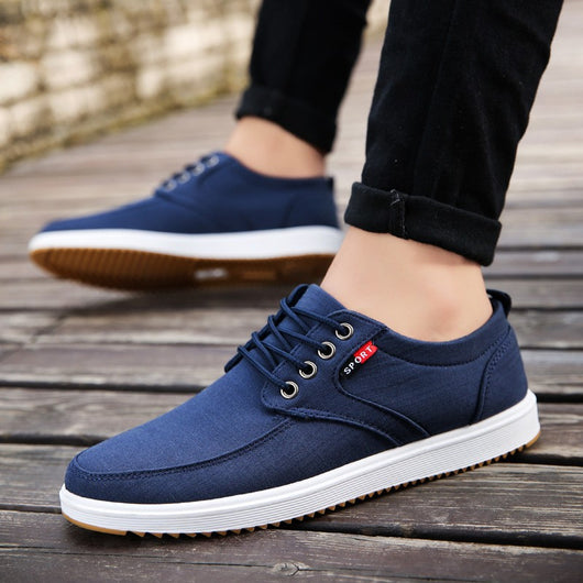 Zapatos de Lona con Cordones para Hombre - Cómodos y Transpirables - Image 3