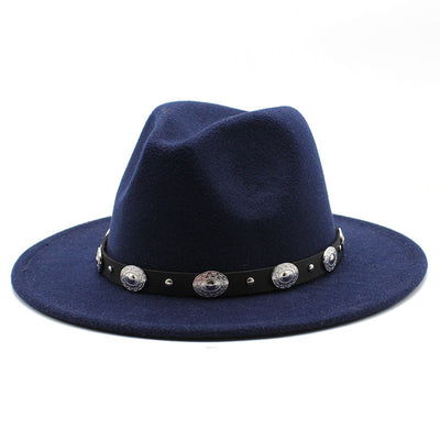 Sombrero de Copa Retro con Cinturón Metálico Unisex - Estilo Jazz Vintage - Image 12