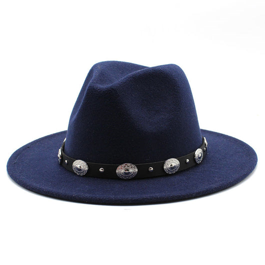 Sombrero de Copa Retro con Cinturón Metálico Unisex - Estilo Jazz Vintage - Image 12