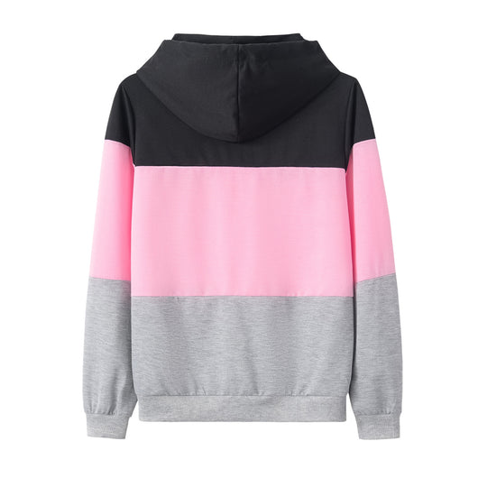 Sudadera con Capucha Colorblock y Mangas Largas Holgadas - Image 12
