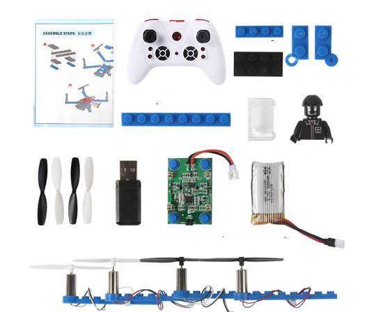 Dron Cuadricóptero Armable con Bloques de Construcción - Image 4