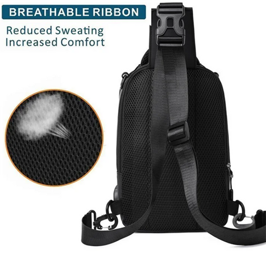 Mochila Cruzada Multifuncional para Hombre - Bolsa Pecho y Hombro - Image 6