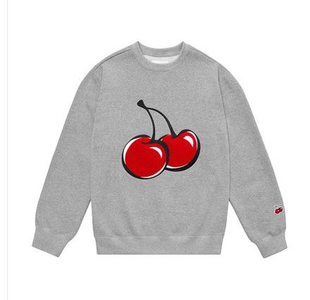 Sudadera Coreana KIRSH Cherry con Capucha - Diseño Holgado Universitario para Parejas - Image 4