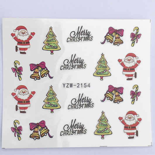 Calcomanías Navideñas para Uñas - Pegatinas de Transferencia Agua Full Cover - Image 6