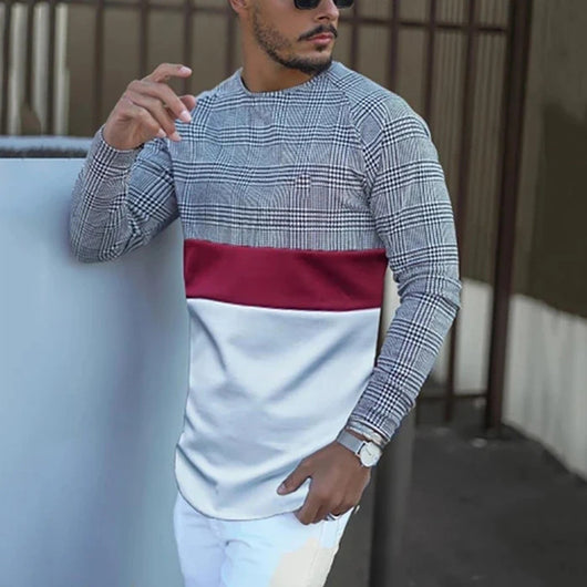 Playera Manga Larga Cuello Redondo para Hombre - Image 6