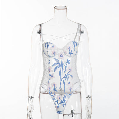 Body de Malla Bordado Elegante - Image 3