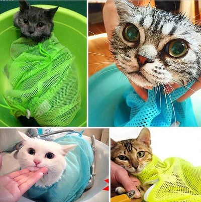 Bolsa de Aseo Ajustable para Gatos - Malla Multifuncional para Baño y Corte de Uñas - Image 9