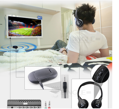Auriculares Inalámbricos Multifunción para TV, Radio FM y Computadora - Image 3