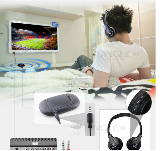 Auriculares Inalámbricos Multifunción para TV, Radio FM y Computadora - Image 3