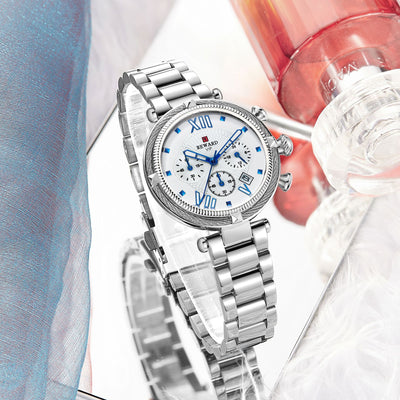 Reloj de Acero Inoxidable Resistente al Agua con Movimiento de Cuarzo - Image 33