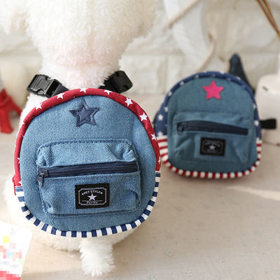 Mochila Escolar Denim para Mascotas