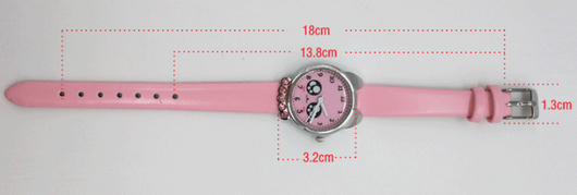 Reloj Infantil con Correa de Dibujos Animados y Detalles de Cristales - Image 5