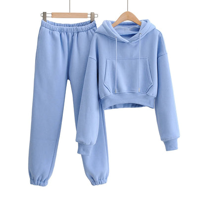 Conjunto Deportivo Dos Piezas de Cachemira - Sudadera Holgada y Pantalón para Correr - Image 45