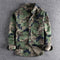 Camisa Overol Camuflado Lavado Clásico Manga Larga para Hombre